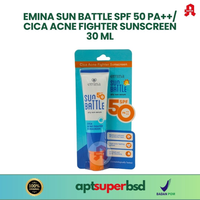 EMINA SUN BATTLE SPF 50 PA++/ CICA ACNE FIGHTER SUNSCREEN 30 ML