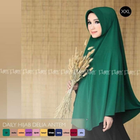 KHIMAR SYAR'I JUMBO DAILY BERGO HIJAB XXL / KERUDUNG KHIMAR SYARI