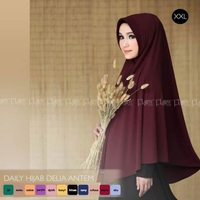 KHIMAR SYAR'I JUMBO DAILY BERGO HIJAB XXL / KERUDUNG KHIMAR SYARI