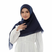 Jilbab Segiempat Bella Square Pollycotton Laser Cut