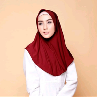 Jilbab Bergo Daily Maryam Jersey Pad Ukuran M Hijab Instan Masa Kini