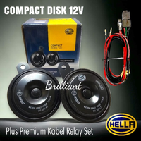 Horn Klakson Dobel Disk - Hella Original - Type Compact 12v