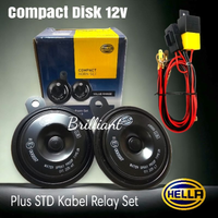 Horn Klakson Dobel Disk - Hella Original - Type Compact 12v
