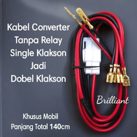 Kabel Klakson Motor / Mobil TANPA RELAY - Single jadi Dobel - Kabel Merubah Dari Satu Klakson Jadi Dua Klakson