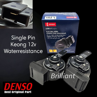 Klakson Dobel Keong 12v - Single Satu Kaki Pin - Original 100% DENSO