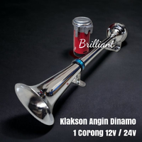 Horn Klakson Angin Dinamo 1 Corong Terompet - 12v / 24v