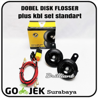 Horn Klakson Dobel Disk 12v - FLOSSER Original
