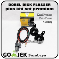 Horn Klakson Dobel Disk 12v - FLOSSER Original