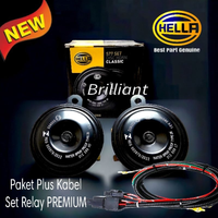 Horn Klakson Dobel Disk HELLA - Classic Type 12v - Original 100%