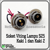 Soket Lampu Viting S25 - Kaki 1 Kaki 2 - Single Dobel - Viting Kupingan / Besi