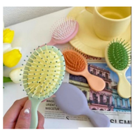 BSS - Sisir Gagang Anak Karakter Bentuk Oval Anti Kusut Warna Pastel B