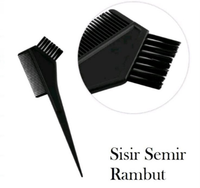 Sisir kuas dan mangkok semir cat rambut