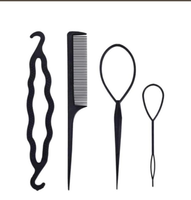 alat styling sanggul rambut sisir isi 4