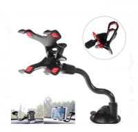 Soft Tube Car Holder Mobil Jepit 4 Cakar Tempel Kaca Dashboard Gps HP 