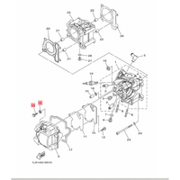 BAUT DAN RING SEAL BLOK HEAD TUTUP KLEP XEON RC GT AEROX 125 ORIGINAL YGP 1LB-E1173-00 95812-06030
