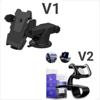 Car Holder for Smartphone ada 2 pilihan model dash clip dan suction cup