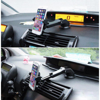 Car Holder for Smartphone ada 2 pilihan model dash clip dan suction cup