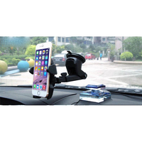Car Holder for Smartphone ada 2 pilihan model dash clip dan suction cup