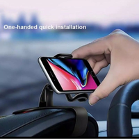 Car Holder for Smartphone ada 2 pilihan model dash clip dan suction cup