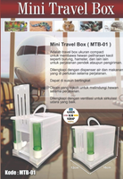 MINI TRAVEL BOX PLASTIK KANDANG KOTAK BAWA BURUNG HAMSTER REPTIL