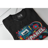 Hyparel T-Shirt Baju Kaos Hitam Motif Hiphop 12144