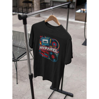 Hyparel T-Shirt Baju Kaos Hitam Motif Hiphop 12144