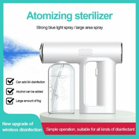 AFABEITA Pistol Semprot Uap Air Disinfection Spray Gun Blue Light 250ml - Z4312 Nano Spray Gun Portable Disinfektan Portable Nano Atomizer